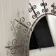 Huge round wrought iron wall mirror 1960’s