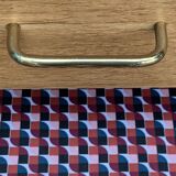 Vintage chest of drawers with compass feet, raw oak, 1960