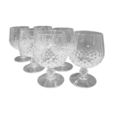 Set of 6 cognac glasses