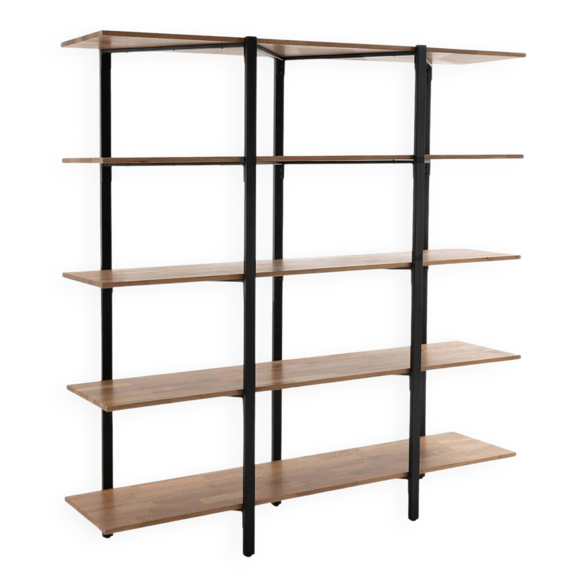 HIBA Library - La Redoute Interiors - Solid oak & black steel