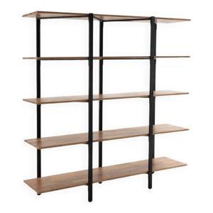 Bibliothèque HIBA noir acier