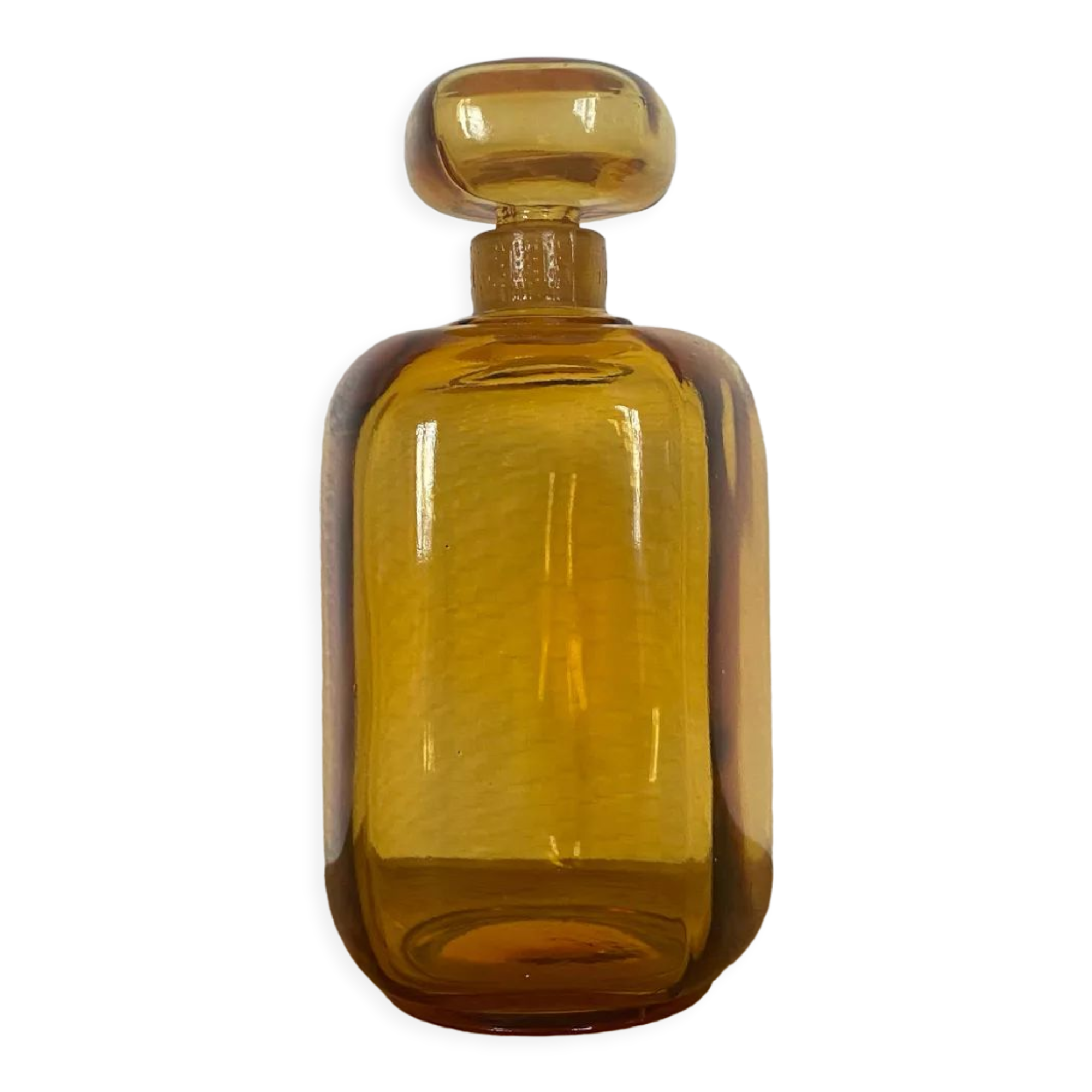 Amber glass apothecary jar