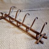 5-hook bistro wall coat rack on 1930s frame