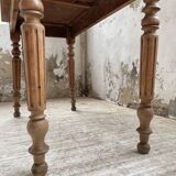 Walnut and marble bistro table 1890