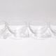 Set of Seven Crystal Serving Bowls by Taddei Sestini for Kristall Krisla