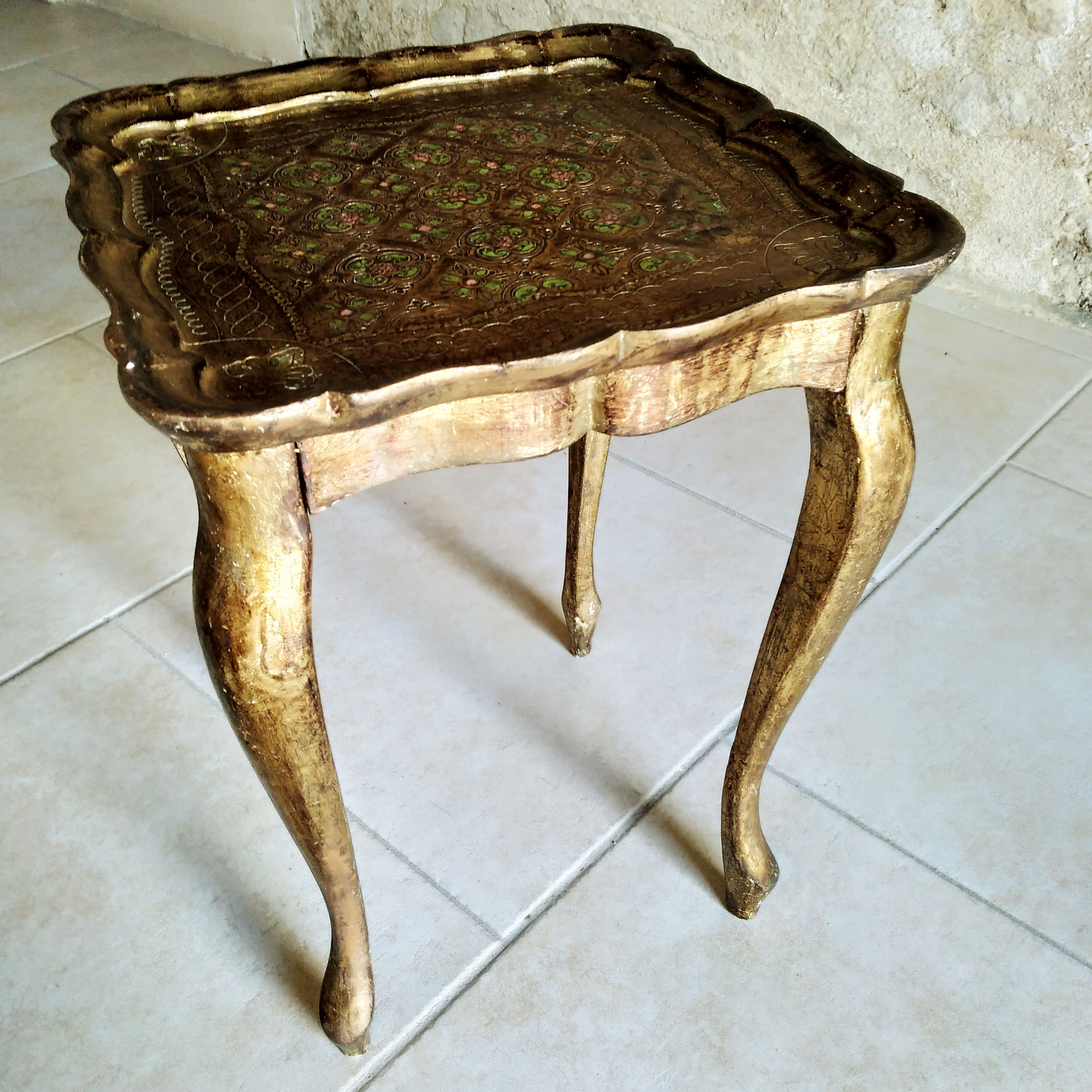 Golden venetian table