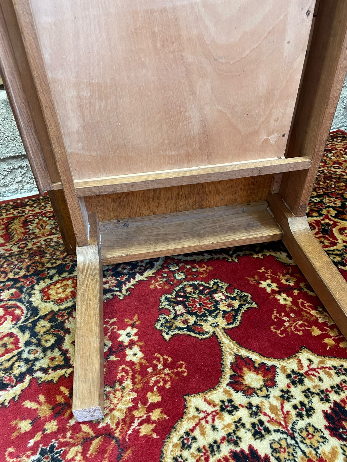 Table basse un tiroir bois vintage ep 50/60