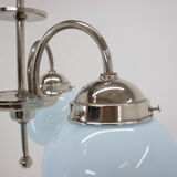 Blue art deco chandelier, 1930s
