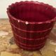 1950s Pleated Ceramic Cache Pot Bordeaux St-Clement H11/D14