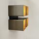 Vintage RAAK wall light, P1445, metal and brown ABS, Netherlands, 1970
