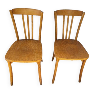 Paire de chaises bistrot monoibloc