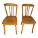 Pair of monobloc bistro chairs