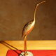 Vintage brass heron