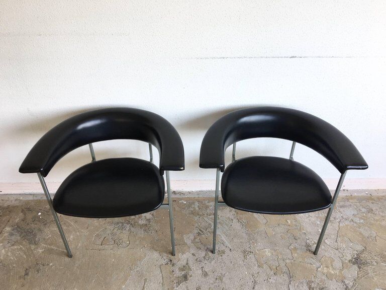 Pair of chairs model gamma Rudolf Wolf 1960