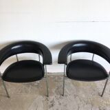 Pair of chairs model gamma Rudolf Wolf 1960