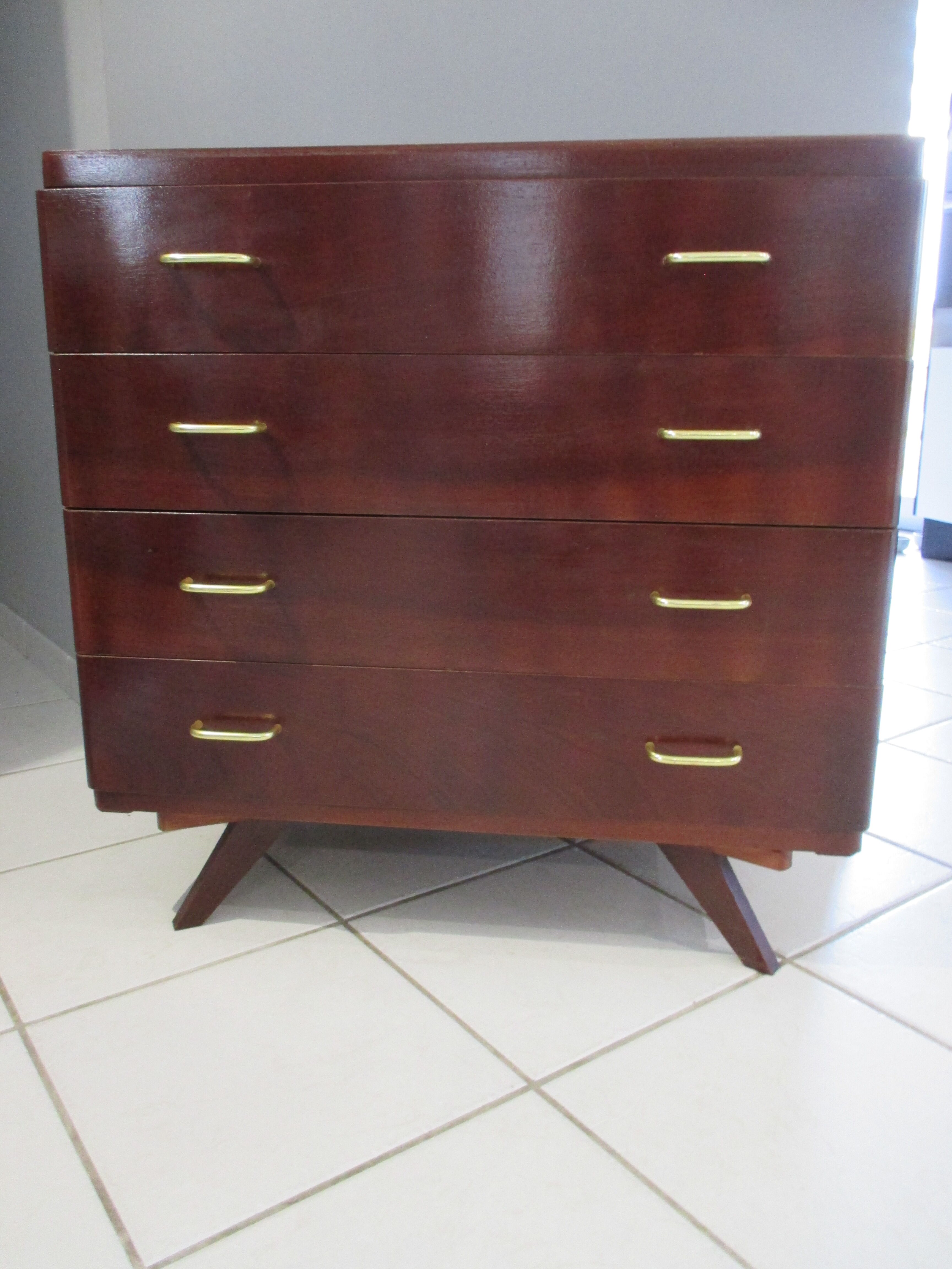 Chest of drawers  vintage compass 1970 feet