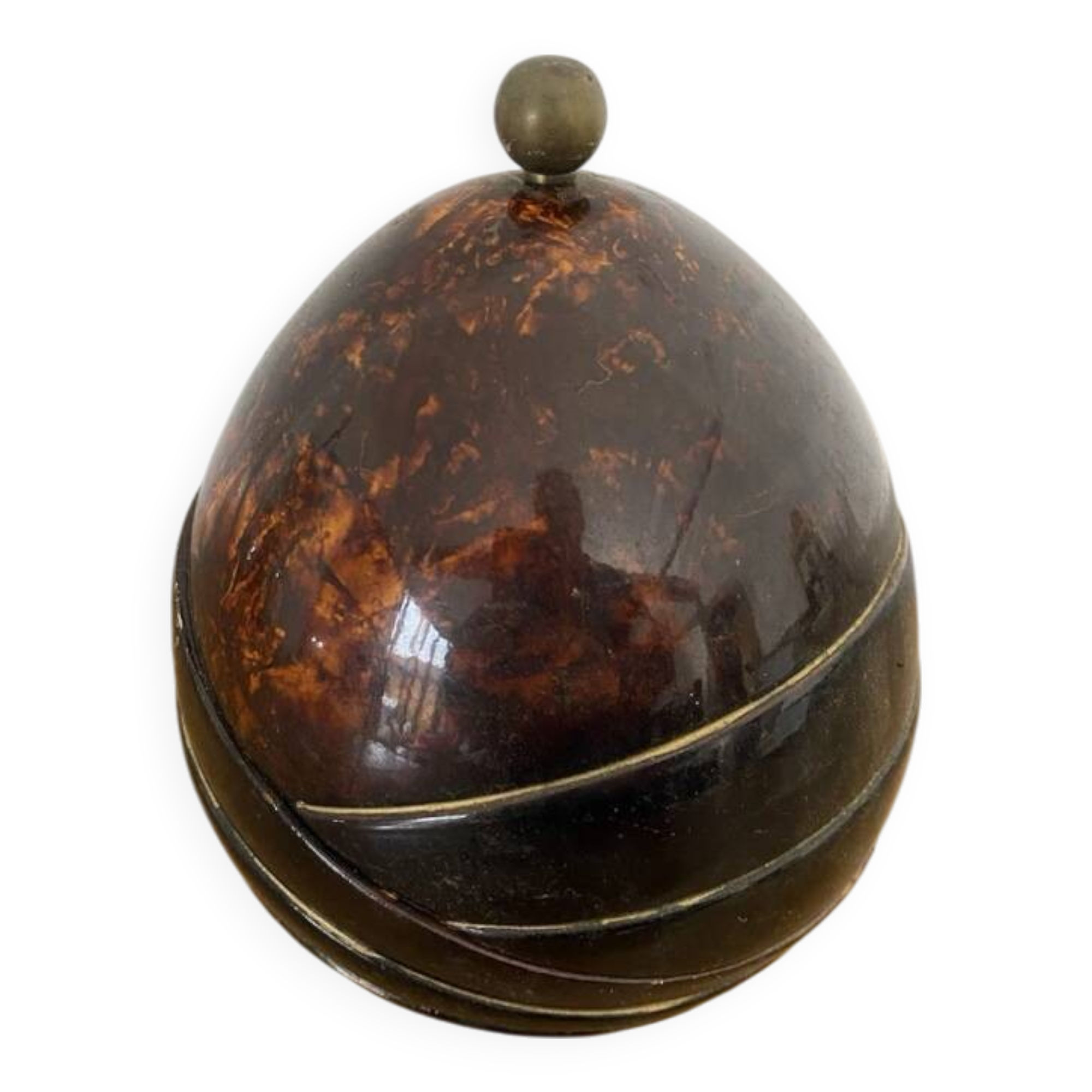 Antique Coconut Ice Bucket 50s Vintage