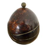 Antique Coconut Ice Bucket 50s Vintage