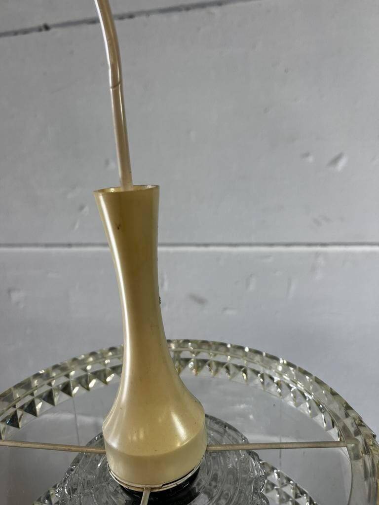 Vintage space age chandelier / 1970s pendant light