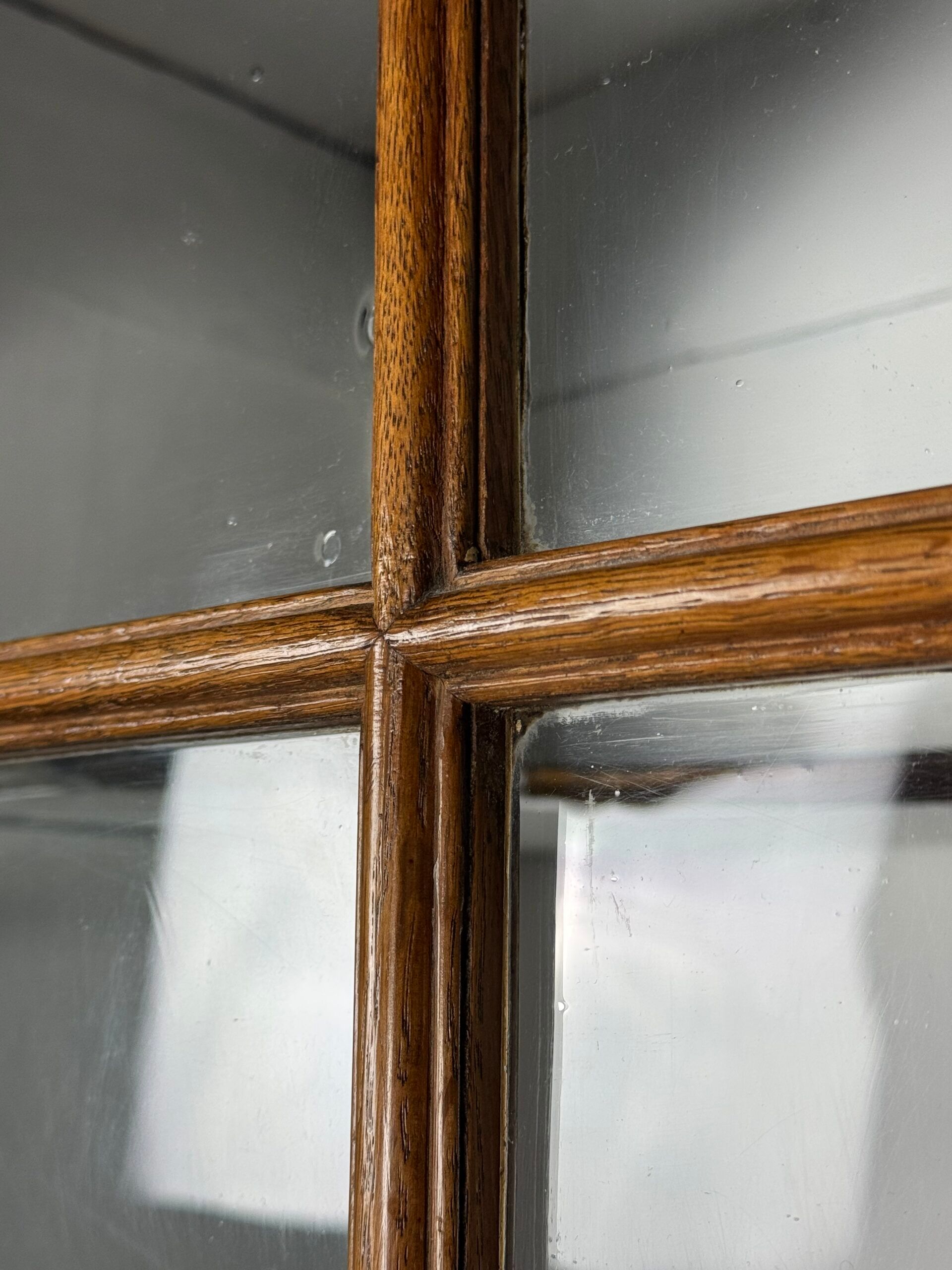 Bookcase buffet cabinet oak Belgian