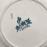 Antique ironstone plate "Tremières" Salins