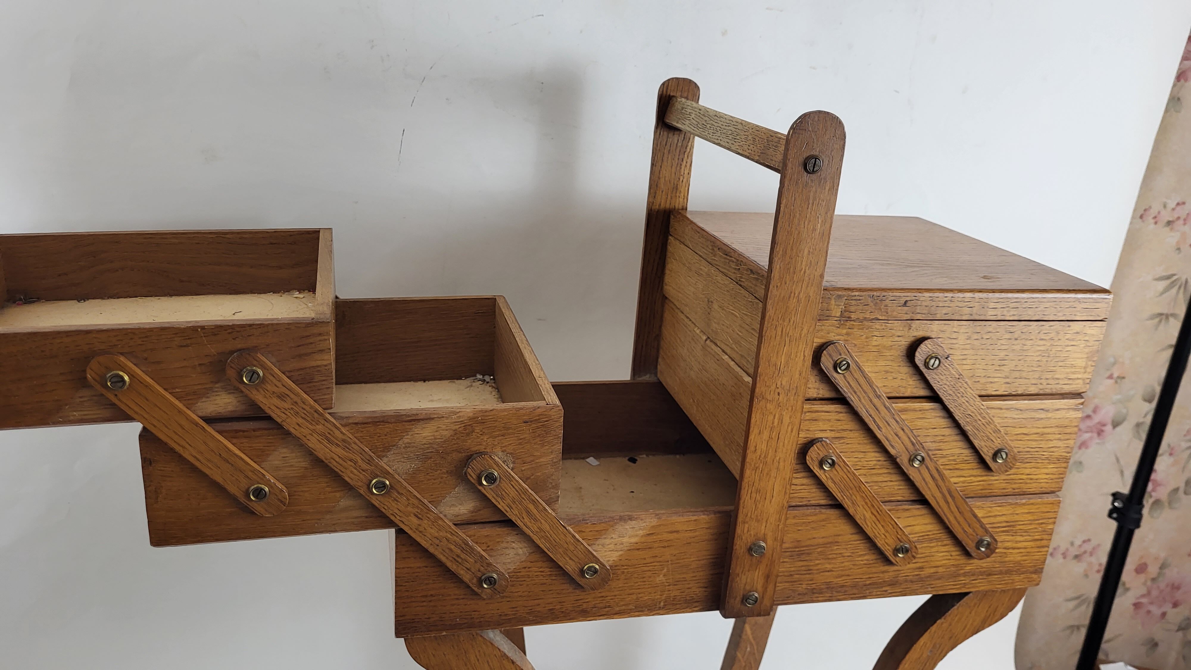 Worker on wooden feet