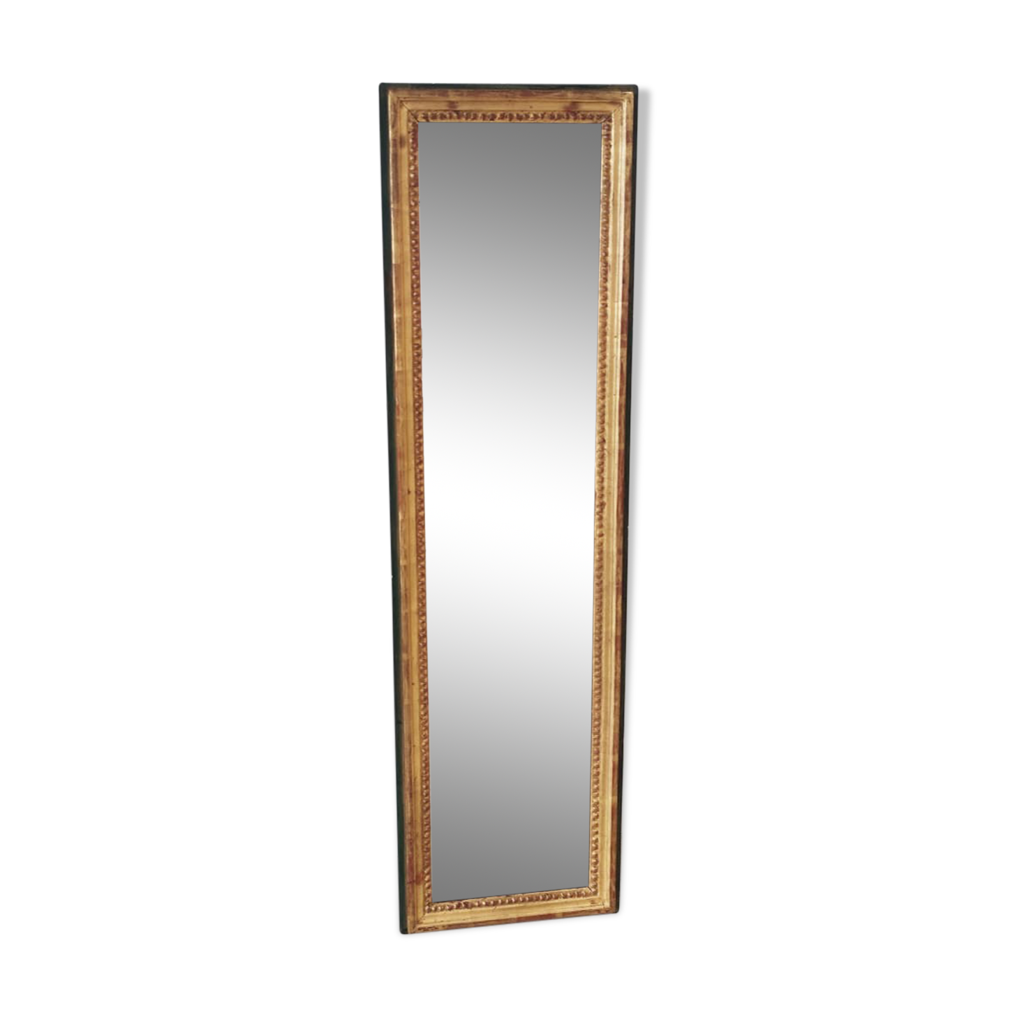 Rectangular foot mirror with pearl mesh