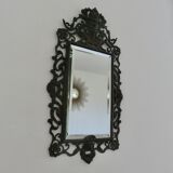 French cast iron mirror "Bacchus" god of wine, 1920s - 1930s