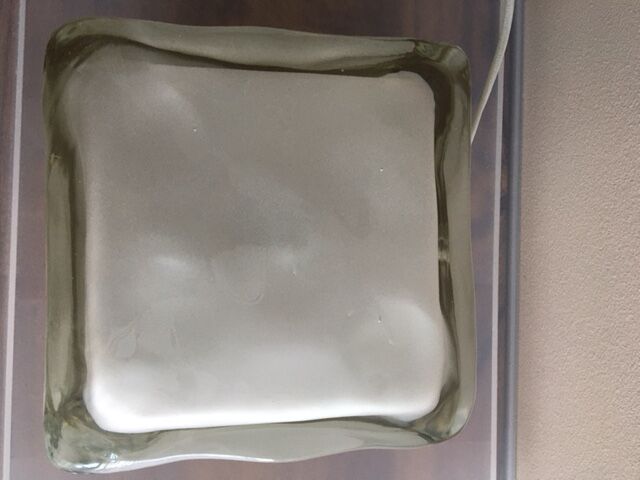 Iconic vintage glass cube