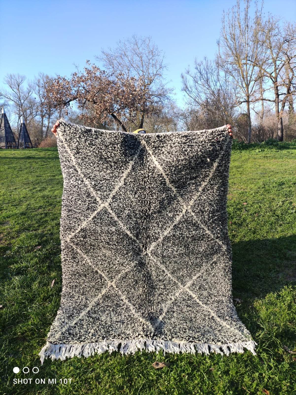 Berber carpet Beni Ouarain 1m50 on 1m10