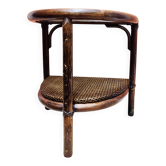 Table d’appoint / bout de canapé rotin et cannage