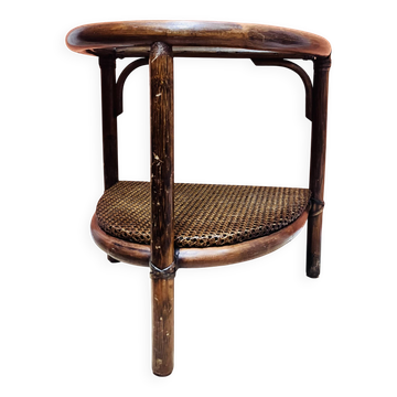 Side table / end table in rattan and caning