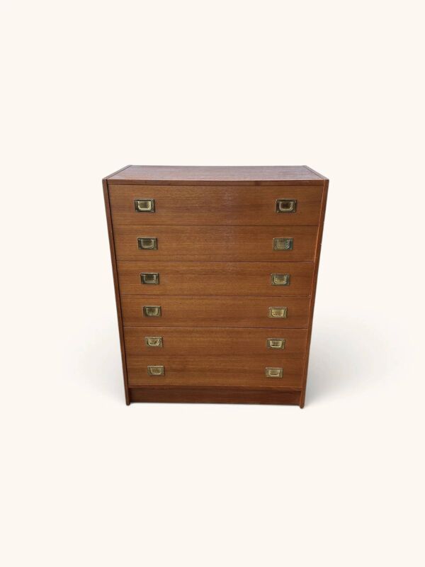 Commode vintage en teck avec poignées en laiton (copie)