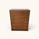 Vintage teak commode with brass handles (copy)
