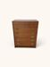 Vintage teak commode with brass handles (copy)
