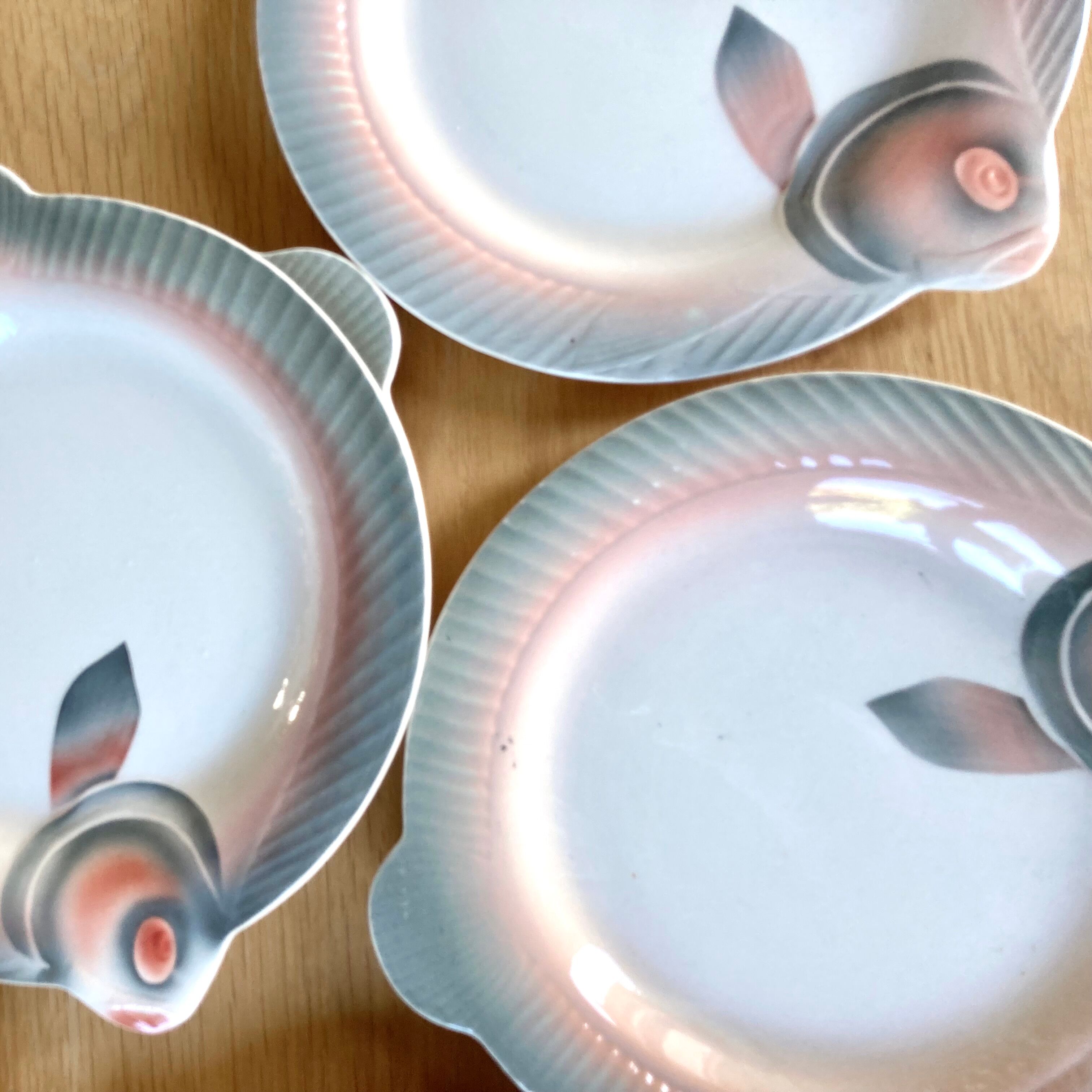 Fish plates Digoin Sarreguemines