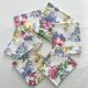 6 vintage cotton floral napkins