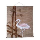 Bird and foliage tapestry stamped from the 70s