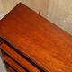Low library campaign in solid mahogany by REH Kennedy
