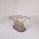 Vintage Oval Bamboo and Rattan Dining Table Base, France 1980's