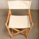 Mogens Koch MK16 Folding Chair in Beech Wood and Canvas for Rud Rasmussen, DK