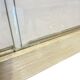 Vintage Kewlox brown shelving armoire / display cabinet