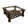 Very good quality wood wenge coffee table, 0.80m * 0.80m