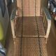 Chaise longue en osier, début XXème