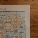 Original lithograph on currents (atmospheric and marine)