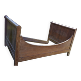 Lit bateau merisier