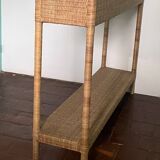 Wicker console