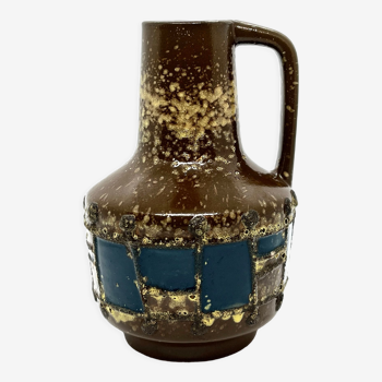 Vase en céramique moderne du milieu du siècle des années 1970 VEB Haldensleben, Allemagne