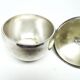 Art Deco sugar bowl, silver-plated brass, WMF, Poland, 1930s