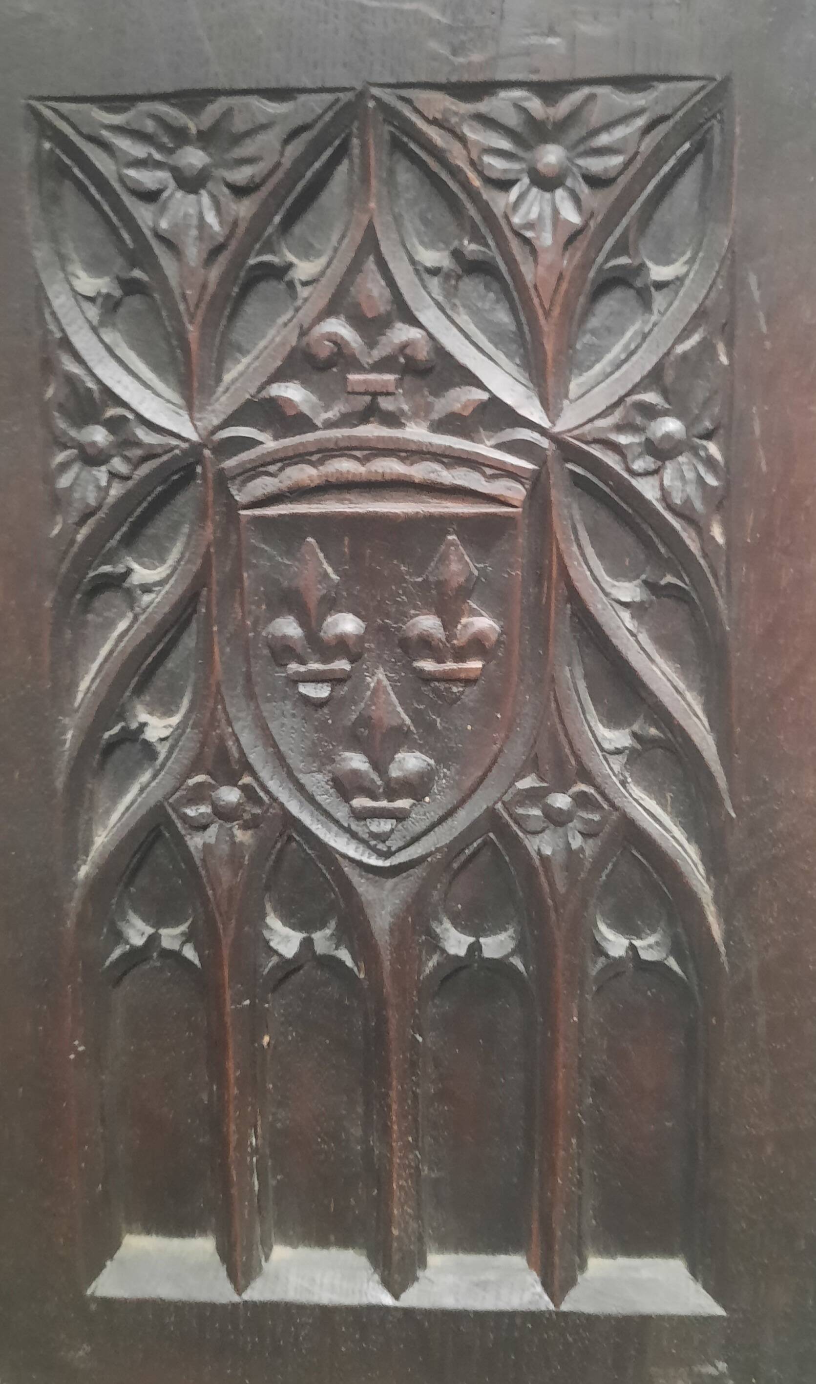 Pair of Gothic credenzas